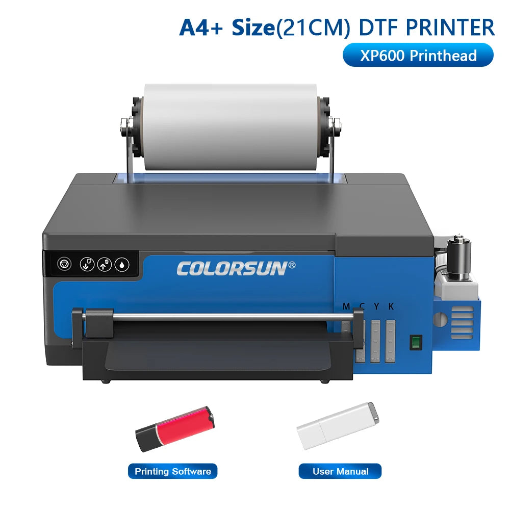 Colorsun A4/A3 DTF Printer For Epson XP600 Impresora DTF T-Shirt printing machine Driect to Film DTF Printer For T-Shirt Hoodie