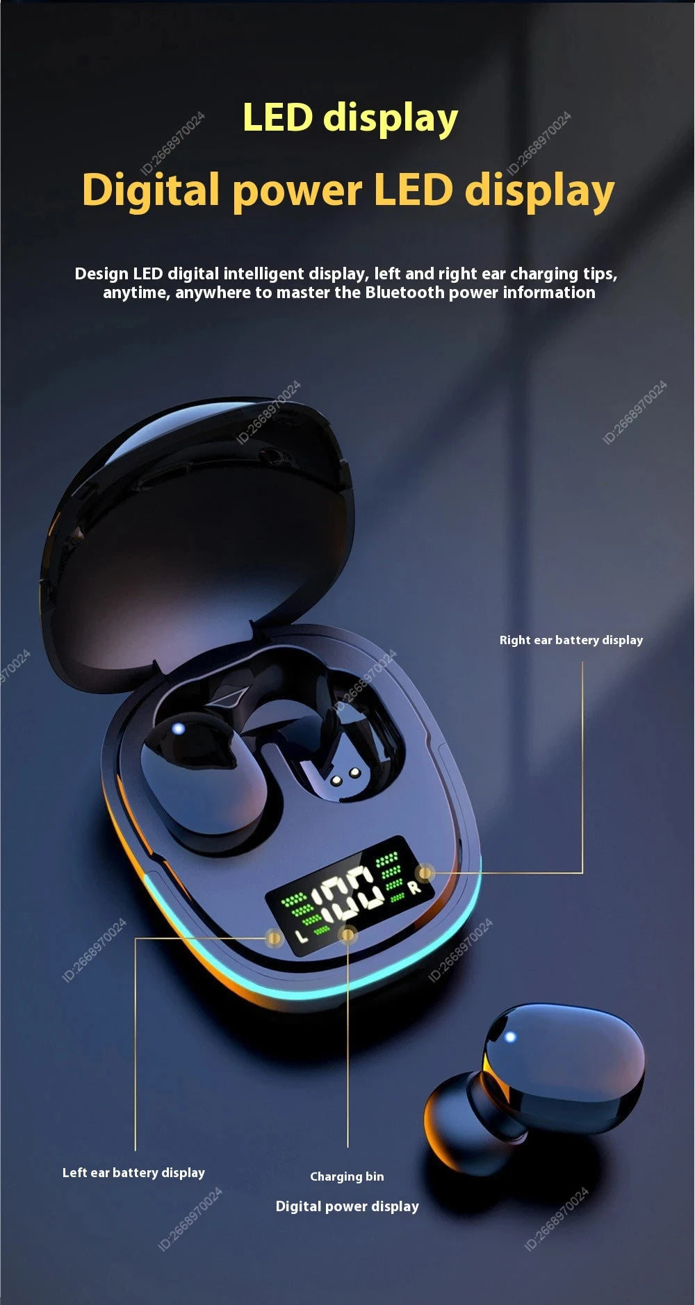 Xiaomi G9S TWS Bluetooth Earphones Sport Headphones Touch Control HiFi Stereo Sound Waterproof In-Ear Game Headset With Mic