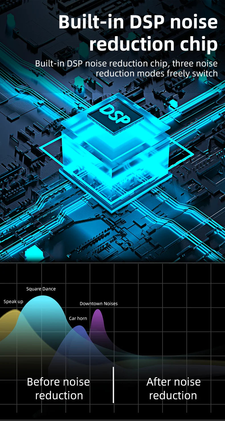 4 In 1 Lavalier Wireless Microphone Noise Reduction Professional Mic for Mobile Phone Camera Speaker Computer Live