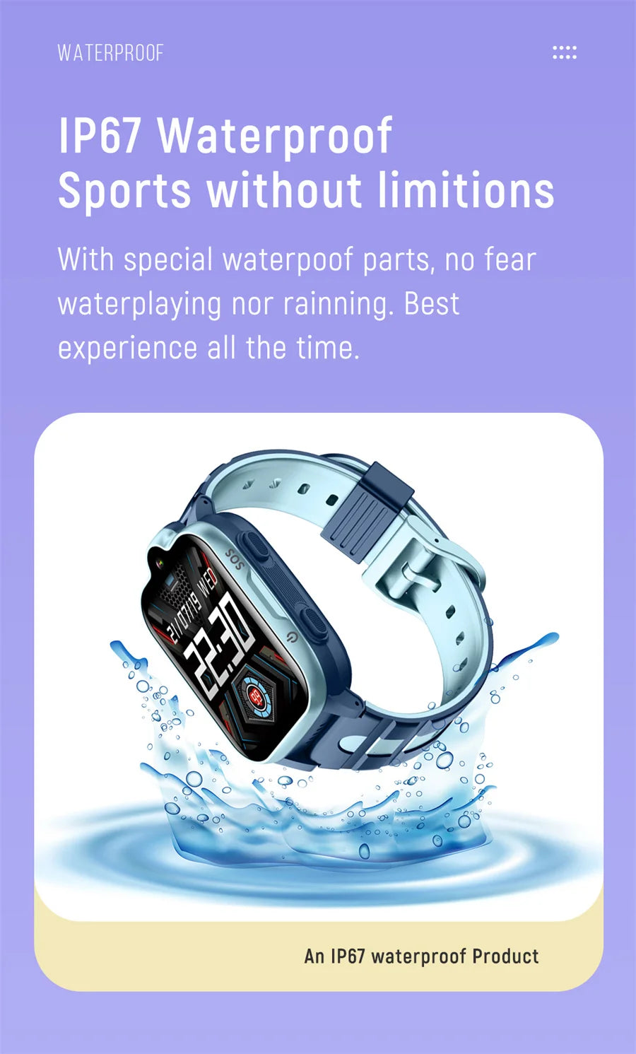 Xiaomi Mijia Kid Smart Watch 4G Children Video Call GPS SOS SIM Sports Bracelet Alarm Clock Kids Sound Smarwatch for Android IOS