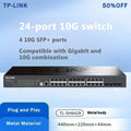 TP-LINK 24-port 10G Switch with 4 10G SFP+ Ports, Managed Switch, Ethernet Switch