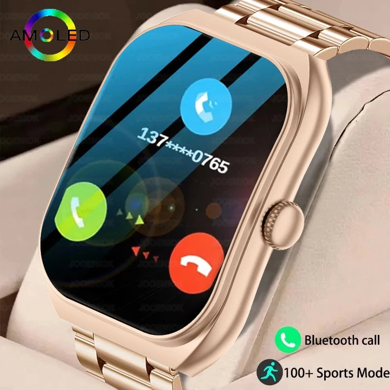 2025 New For Xiaomi Smart Watch Women Heart Rate Health Monitoring Voice Assistant BT Calling IP68 Waterproof Sports Smartwatch