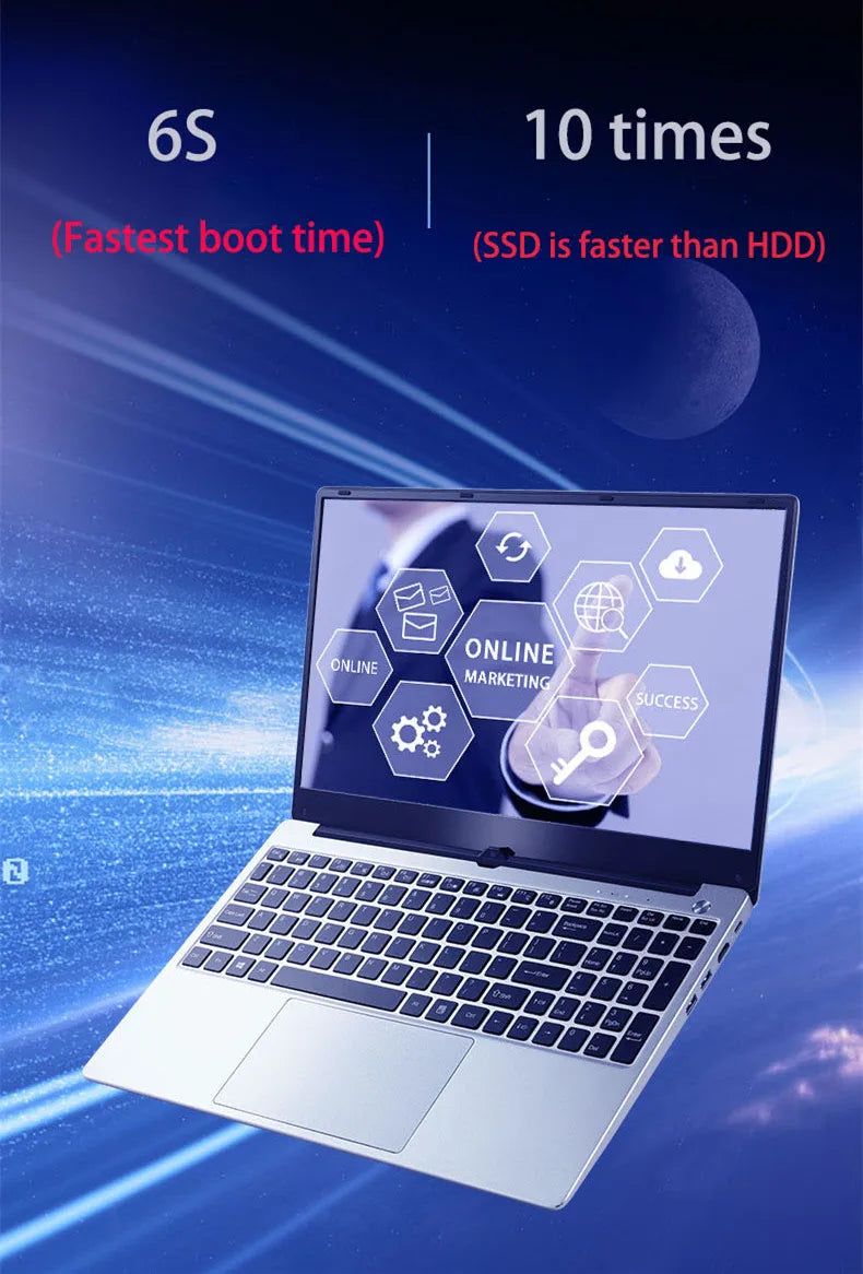 15.6 Inch Notebook Intel Core i9 10880H i7 1165G7 Ultrabook Max 32GB RAM 2TB SSD Gaming Laptops With Backlit Keyboard IPS Screen