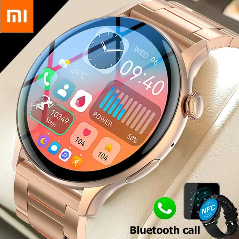 2025 Xiaomi New Real AMOLED HD Smartwatch Ladies Health Monitoring AI Voice Bluetooth Call Smart Watch