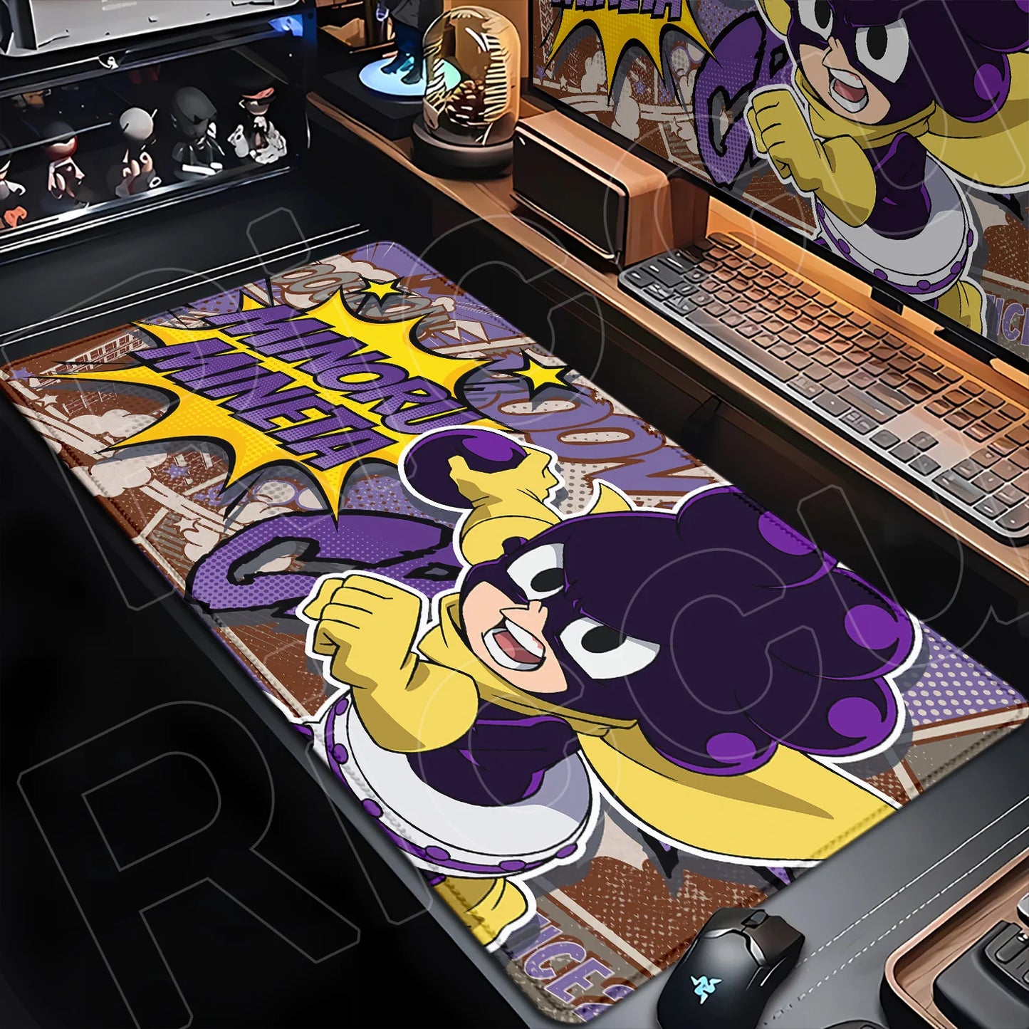 Japan Anime My Hero Academia Mousepad Bakugou Katsuki Large Lock Edge Keyboard Pad For Gamer Computer Desk Mats Anti-slip Rubber