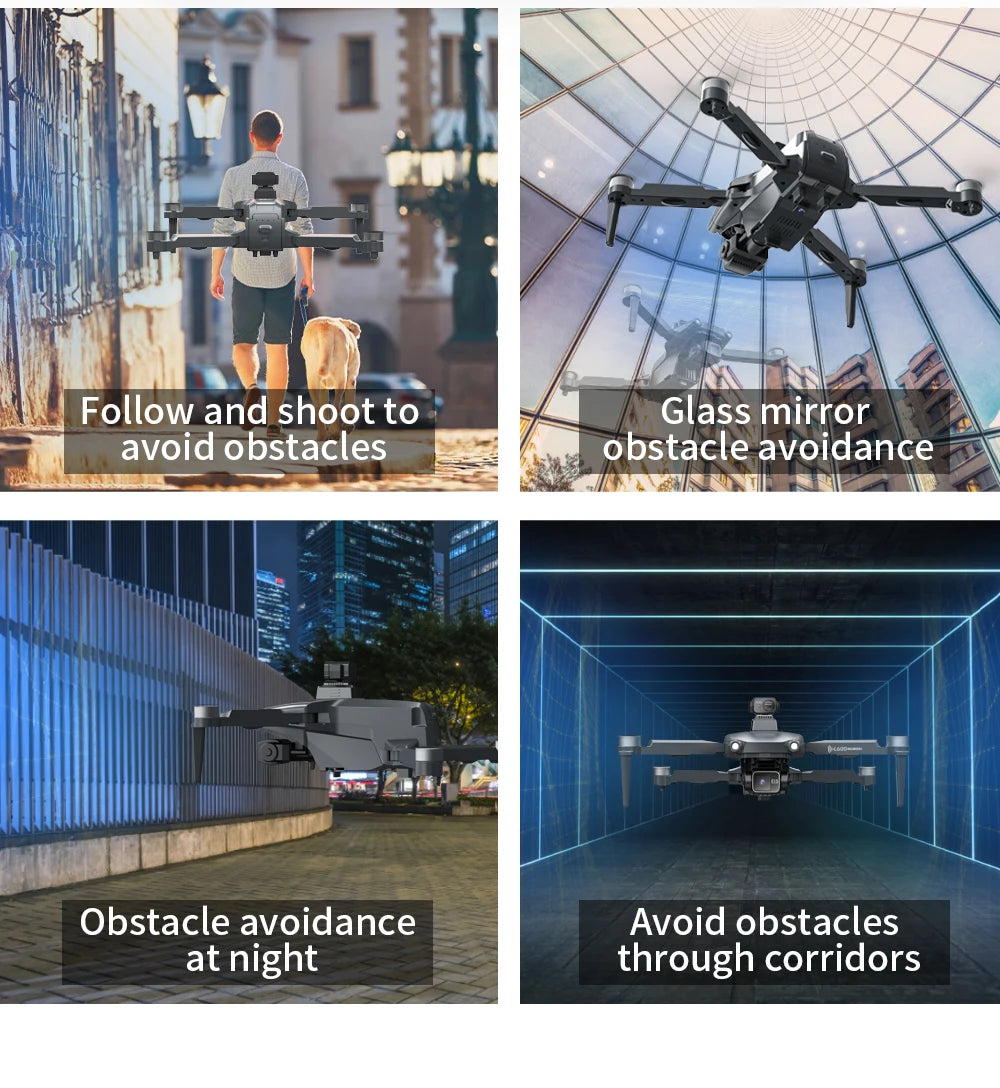 2025 L600 PRO MAX GPS Drone 5G Professional 8K HD 3-axis Gimbal Aerial Dual Camera Screen Control Obstacle Avoidance FPV RC Dron