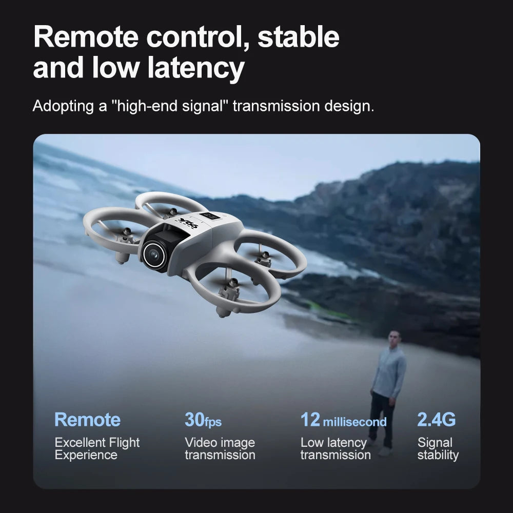 New V66 Mini Drone WIFI FPV Hover 4K Professional HD Camera Pocket Coloful Lights Dron Rc Plane Foldable RC Quadcopter Boy Toys