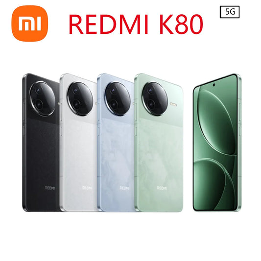Brand New Xiaomi Redmi K80 5G Mobile phone Google Snapdragon 8 Gen 3 6.67 " 2K Display 50MP Camera 90W 6550mAh Xiaomi HyperOS 2