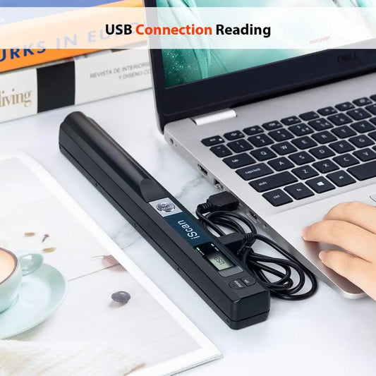 iScan Portable Handheld Scanner A4 Document Wireless Scanner for Home Business Photo Picture Receipts Scan Support JPG/PDF Keep