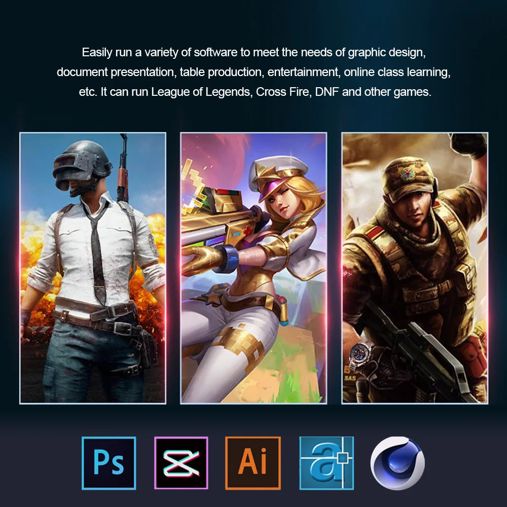 CARBAYTA 15.6"+7" Dual Screen Laptop Computer, Intel N95 32GB/16GB DDR4 RAM, RGB Backlit Keyboard 7" Touch Screen Notebook PC