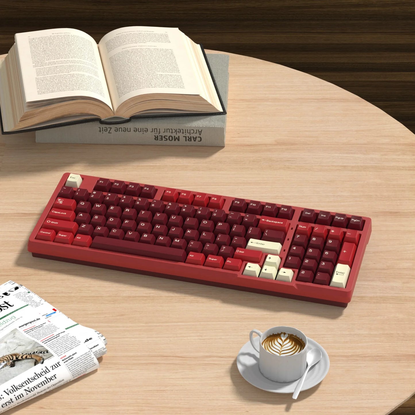 KBDiy GMK Jamon Keycap Cherry Profile Double Shot PBT ISO Keycaps For Gamer Mechanical Keyboard Kit Gaming Point Retro Key cap