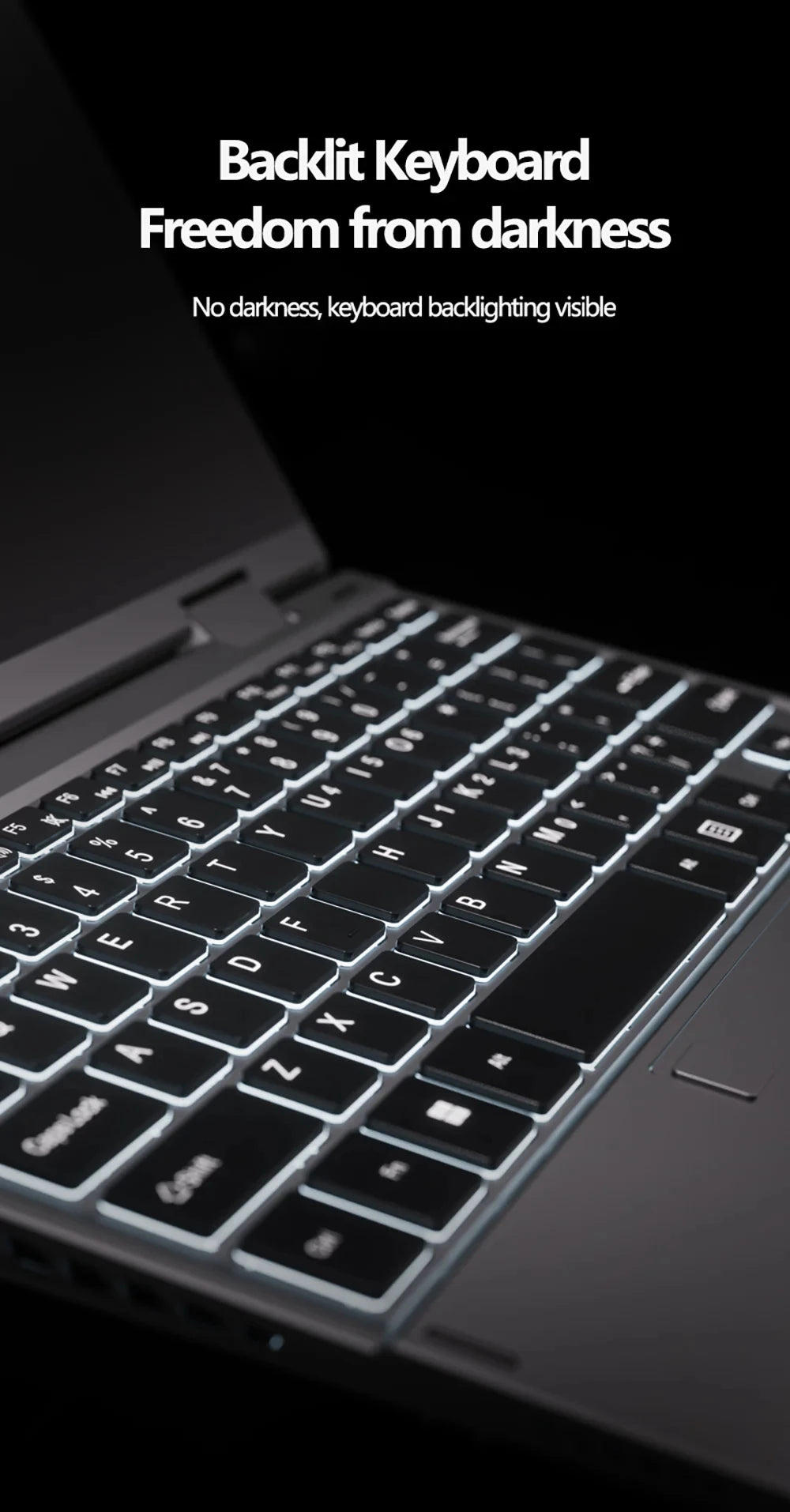 2-in-1 Touch Screen Tablet Laptop 10.9-inch 360° Flip Notebook Intel N95 16GB DDR5 2TB SSD HD Camera Backlit Keyboard Laptop