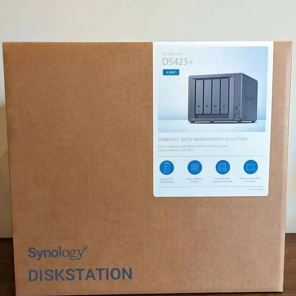 Synology DS423+ 4Bay NAS DiskStation 2GB DDR4 Network Cloud Storage Server Small Business Home Office Data Management
