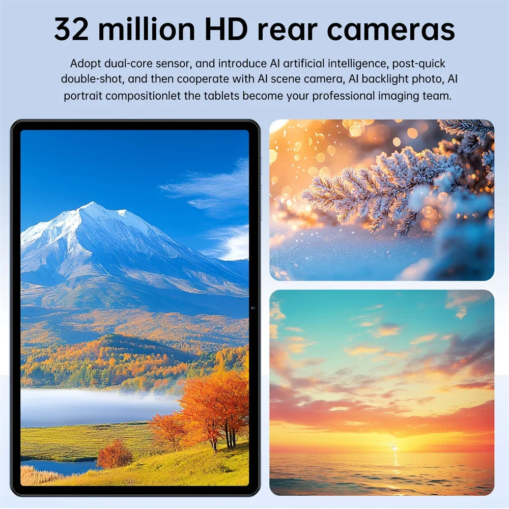 2025 Pad 7s Pro Tablet 10.1 inch Android 15 16GB+1TB 10000mAh Battery Tablets PC Global Version 5G WIFI Dual SIM Tab For Kids