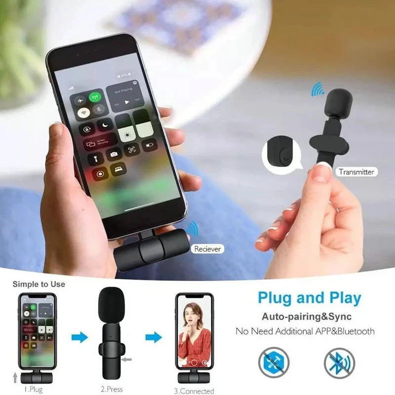 Microphone Portable Audio Video Recording Mini Mic For Ios Android Live Broadcast Gaming Phone Mikrofo