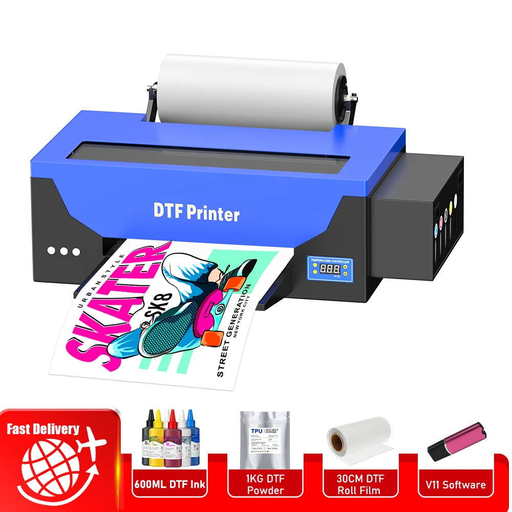 A3 dtf printing machine For Epson R1390 DTF Printer With DTF Curing Oven Directly To Film Transfer T shirt printing Machine A3