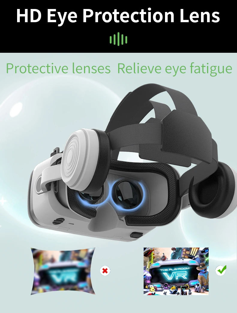 3D Viar Phone Virtual Reality VR Glasses Helmet Headset Smart Devices Lenses Goggles For Smartphones Cell Headphone Mobile Games