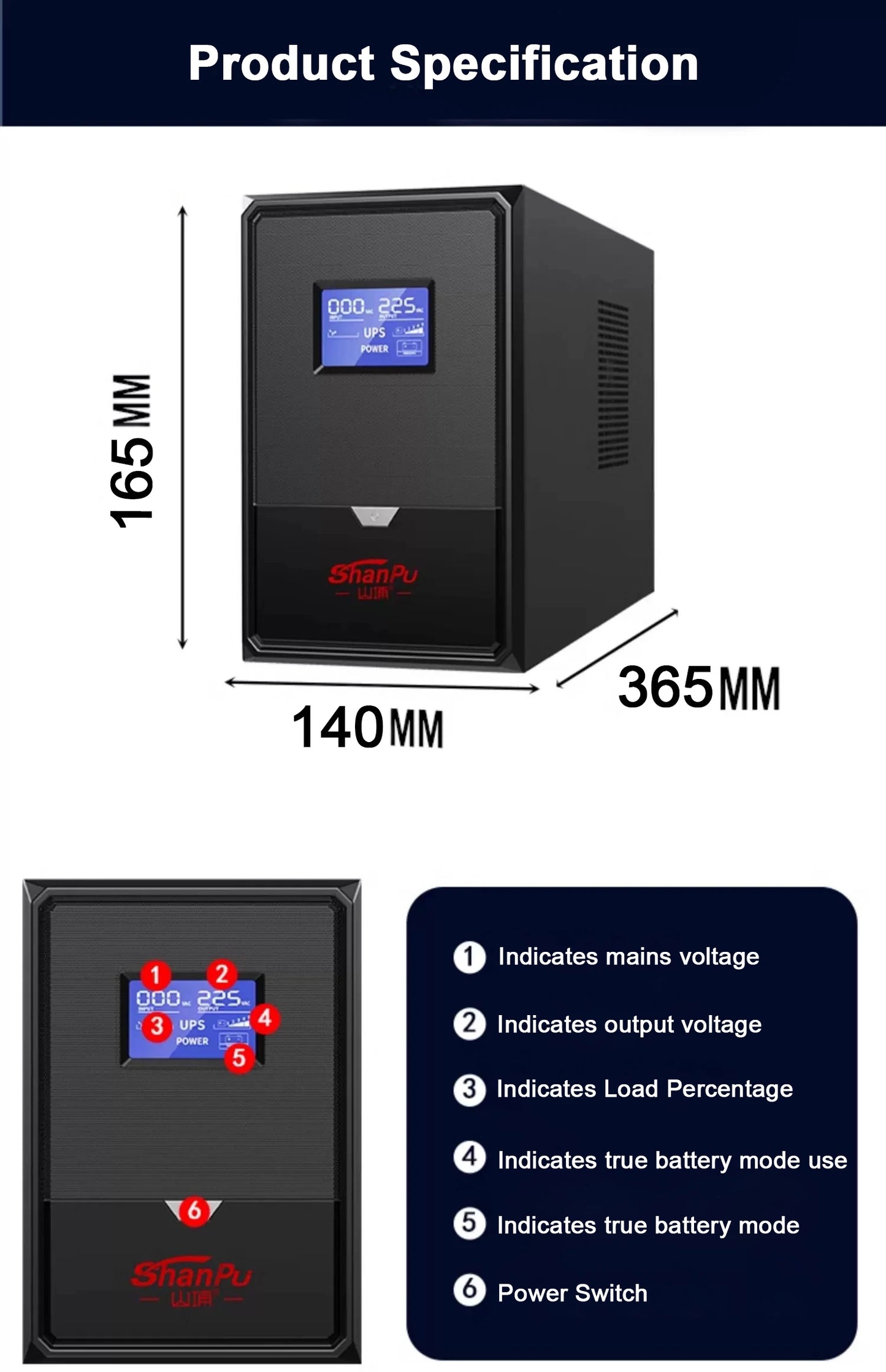 Uninterruptible Power Supply Extra Lasting Prolong Time Inside With Battery 5 Hours Backup Time Powering Security Camera Ups