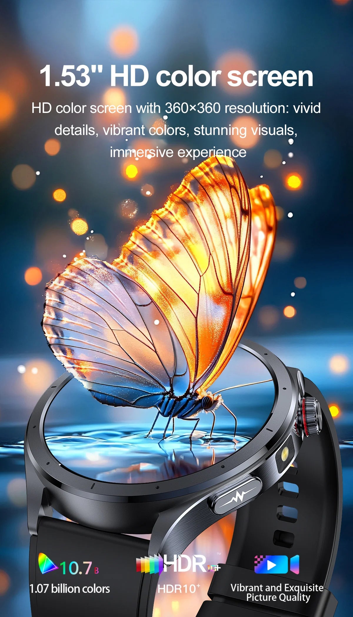 2025 New Body Fat Analysis Health Smart Watch ECG+PPG Uric Acid Blood Pressure Blood Oxygen Clock Call Smart Watch For Men Women