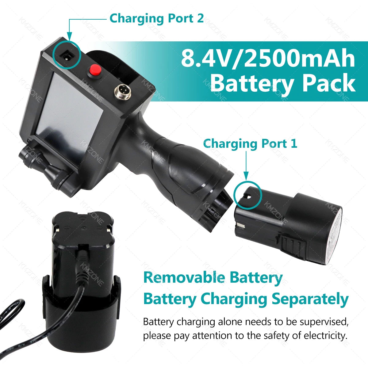 25.4mm Handheld Inkjet Printer Gun Portable For Metal Expiry Date Barcode QR Code Batch Numbers Best Value Logo Printing INKP195