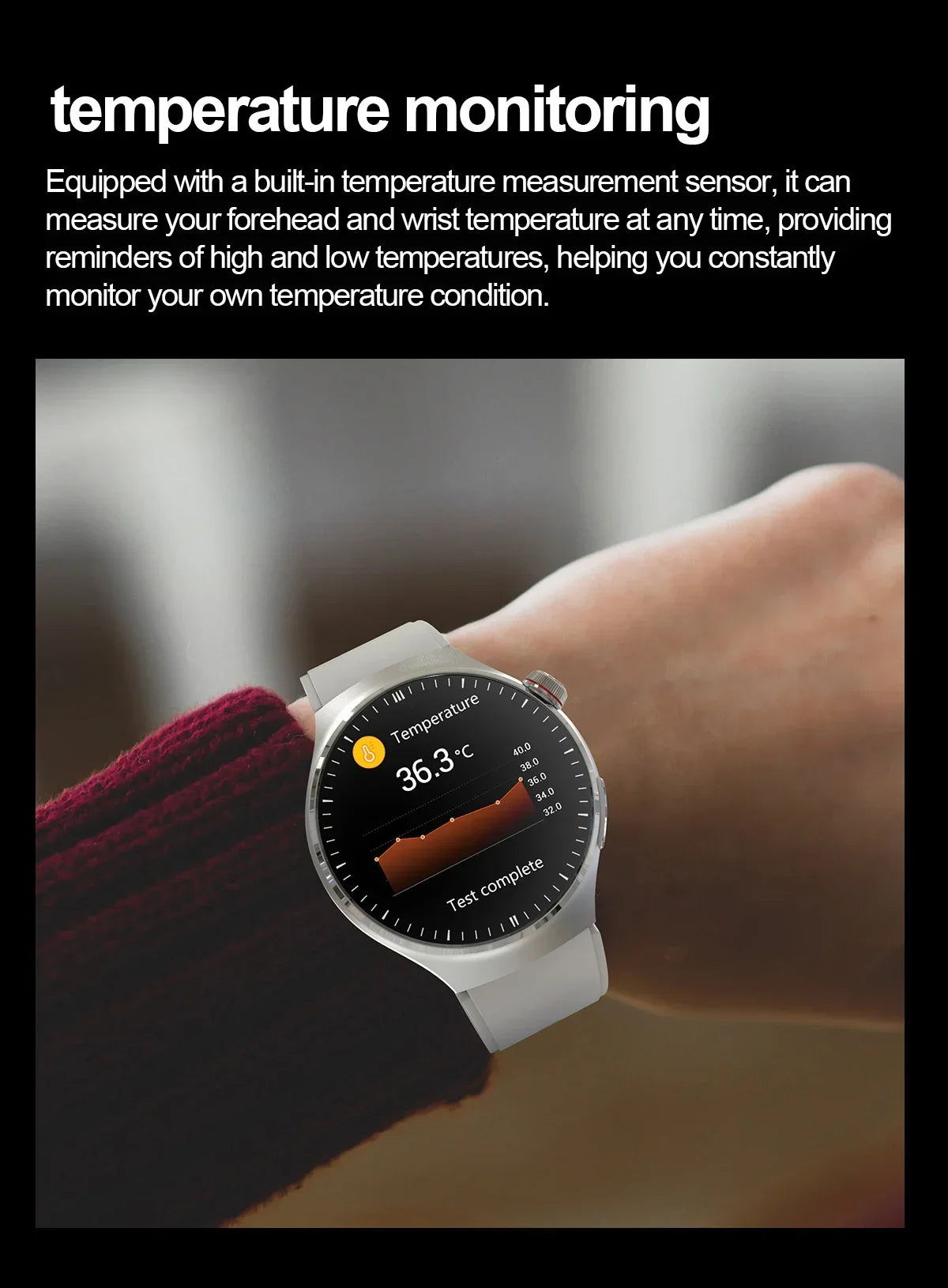 Xiaomi New Medical Grade Smart Watch Blood Sugar Blood Lipid Uric Acid ECG+PPG Body Temperature Bluetooth Call Health Smartwatch