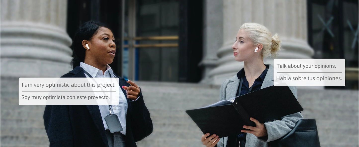 Wooask [M3] Translator Earbuds,Two-way Real Time Translation Device,144 Languages with 11 Offline Packs,for Travel Business