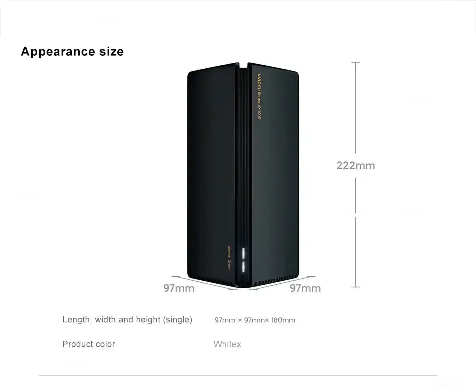 XIAOMI AX3000 Wifi Router Repeater Extend Gigabit Amplifier Signal Booster WIFI 6 Nord Vpn Super Mesh 5GHz Mijia App