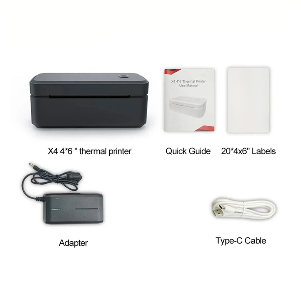 Marklife X4 Bluetooth Thermal Label Printer Wireless Small Shipping Label Printer 4X6 Compatible with iPhone Android Mac Window