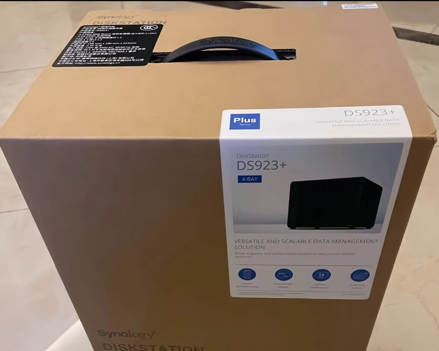 Synology DS923+(8GB Synology Ram) 4-Bay Diskstation NAS Enclosure Network Cloud Storage Server （Diskless）