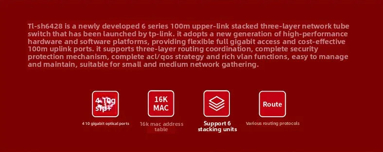 TP-LINK 24-port 10G Switch with 4 10G SFP+ Ports, Managed Switch, Ethernet Switch