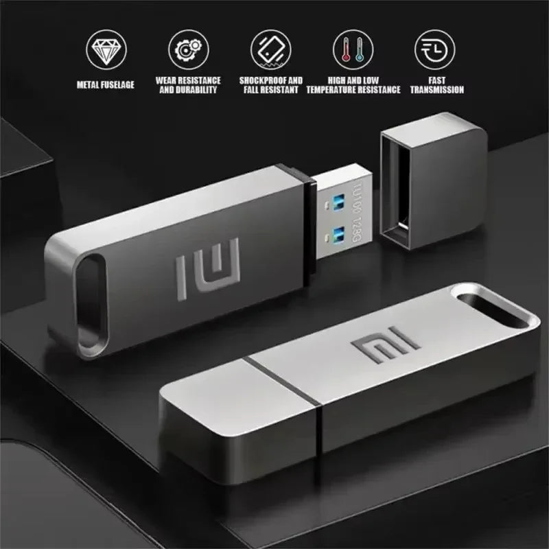 Xiaomi USB 3.2 16TB Flash Drive High Speed Transfer Metal Type C U Flash SSD Portable Mini Flash Drive Memory Waterproof U Drive