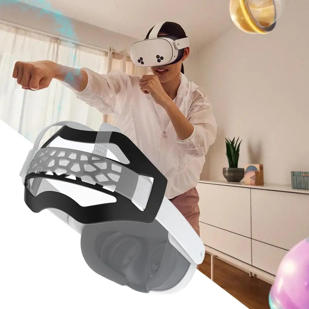 Comfortable Breathable ﻿For Quest 2/Quest 3S VR Accessory Reduce Head Pressure Comfortable Headband for Meta Quest 3 Strap