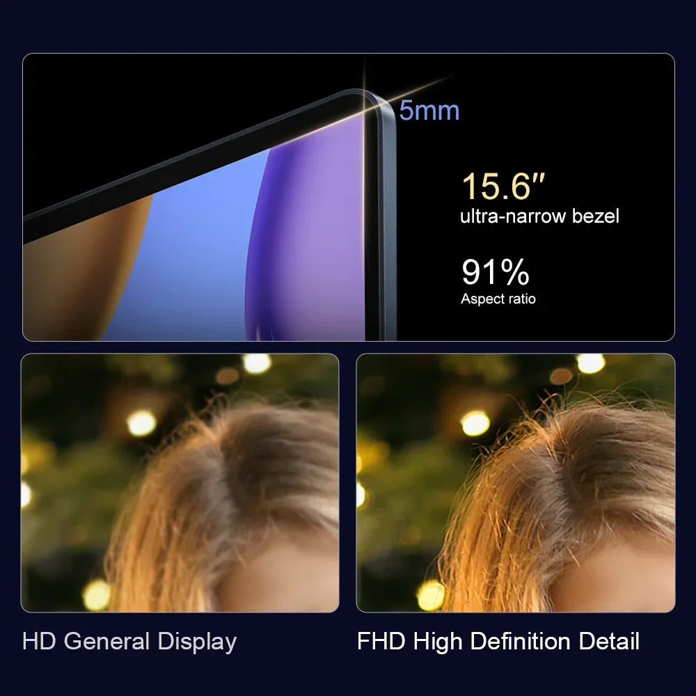 N5095 15.6" Laptop, Up to 32GB RAM 2TB Windows 10/11 Pro, Black backlit English Russian keyboard Portable Notebook