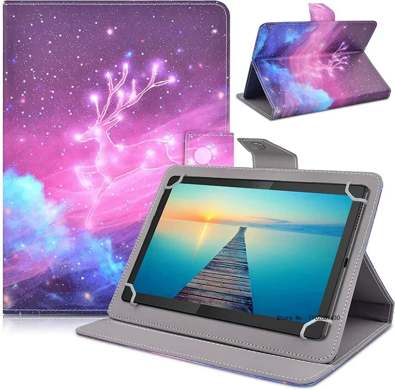 Universal 7"8"10.1"Tablet Case,8inch 10inch Tablet Cover,Folio Leather Stand Shell Case for 7-10.5 inch Android/iOS/Windows Capa