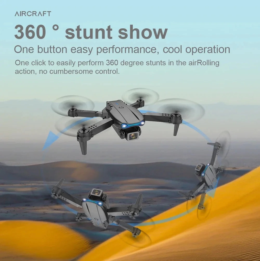 E99Pro Dron with Camera Professional 4K Dual Camera WIFI Optical Flow Drone fpv Obstacle Avoidance Aerial Photography Quadcopter