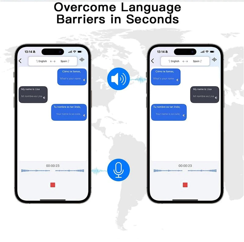 UYUXIO AI Translating Earbuds Real Time with 144 Languages Translation Earphone with Touch LCD Screen OWS Headphone Ear Buds