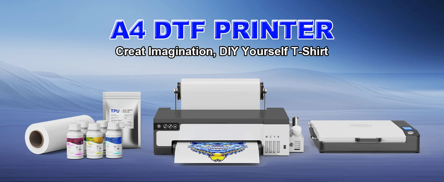 A4 A3 DTF Printer for Epson XP600 8.5/13inch impresora dtf Machine with DTF Oven Direct to Film DTF Printer for Clothes Tshirt