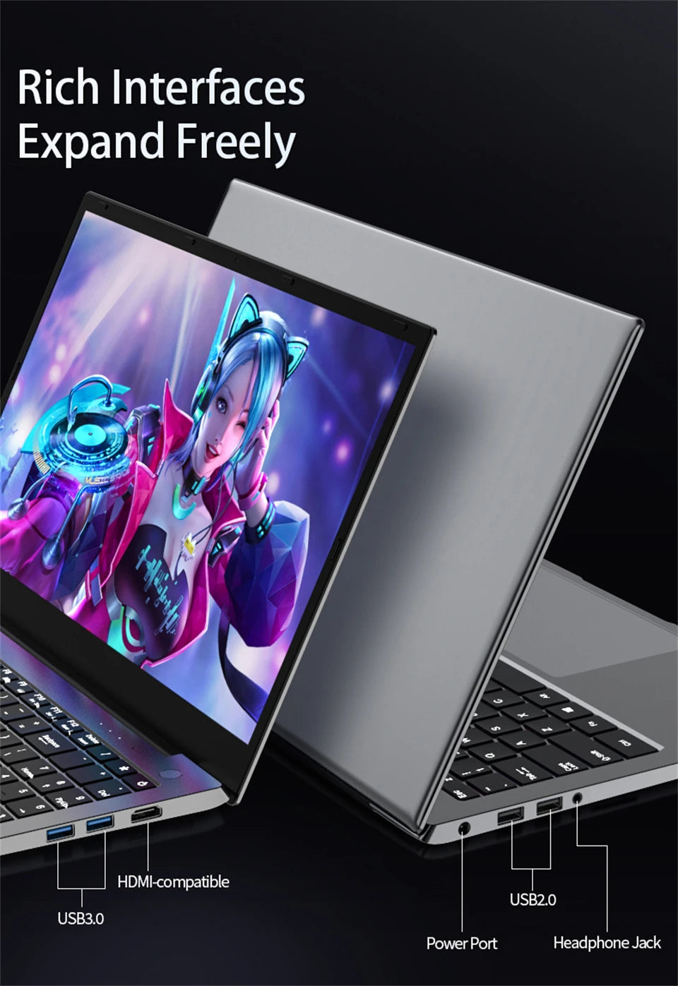 15.6 Inch Notebook Intel Core i9 10880H i7 1165G7 Ultrabook Max 32GB RAM 2TB SSD Gaming Laptops With Backlit Keyboard IPS Screen