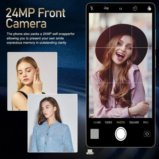 Global Vision S24 Ultra Smartphone 5G Android 5800mAH 8GB RAM 512G ROM 6.8Inch 1920x1080HD 24+48MP MTK10 4G Network Mobile Phone