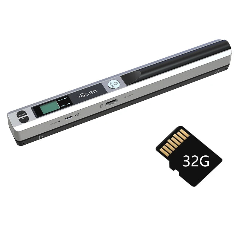 iScan Portable Handheld Scanner A4 Document Wireless Scanner for Home Business Photo Picture Receipts Scan Support JPG/PDF Keep