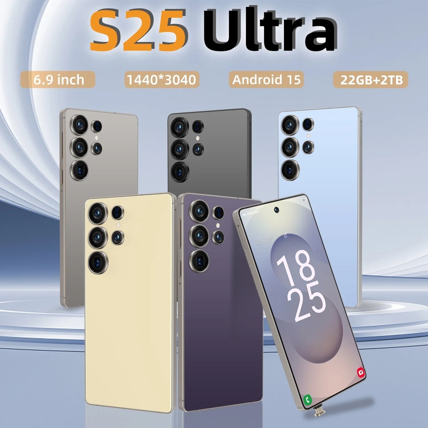 2025 Original S25 ultra Pad Tablet PC 7.3 inch HD 4K Android 13 22GB+2TB 8000mAh Battery 4G 5G Dual Sim Card GPS Google Tab