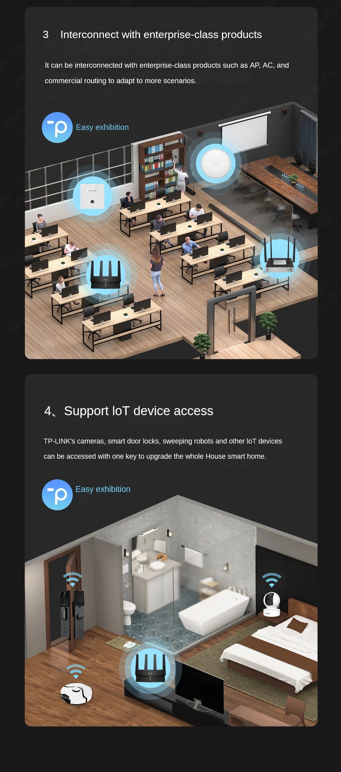 TP-LINK WIFI6 Dual Band AX3000 Wireless Router 2.5G&5G Mesh Networking AP Hotspot  Wifi Range Extender  Access Point