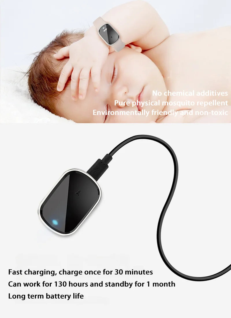 Xiaomi Ultrasonic High-Tech Mosquitoes Repeller Bracelet Wristband Waterproof Bracelet Outdoor Anti Mosquitoes Bite Wristband ﻿