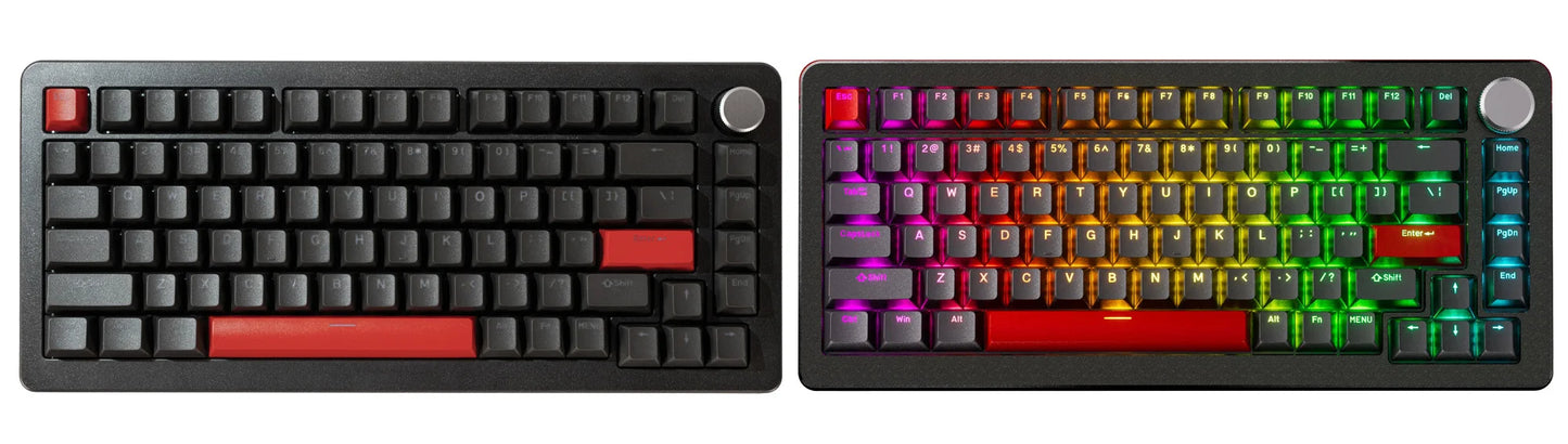 DrunkDeer A75 Pro HE Magnetic Switch Gaming Keyboard Rapid Trigger Wired RGB Mechanical Keyboard Hot-Swap Gasket Mount