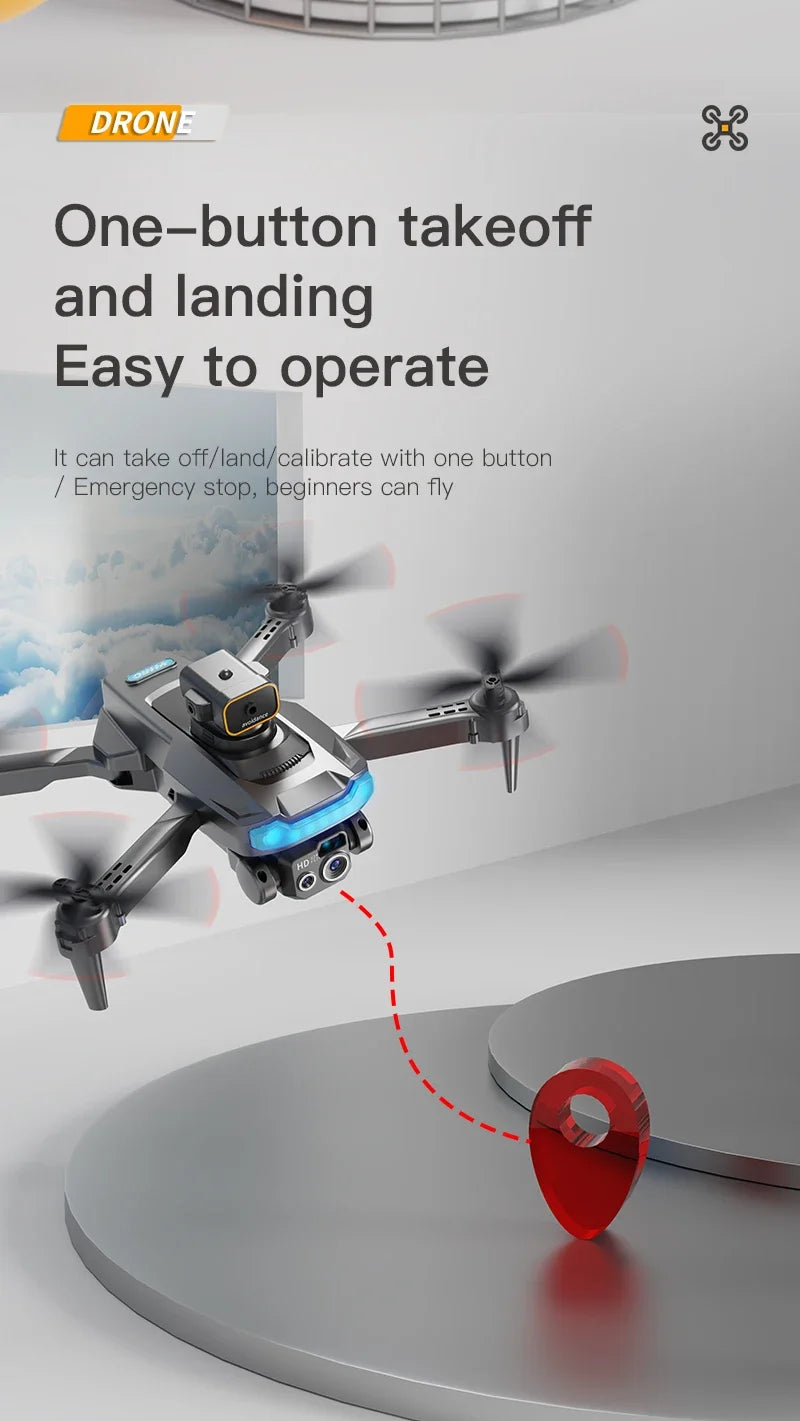 New P15 Drone GPS 8K HD Camera Professional Optical Flow Localization Obstacle Avoidance Foldable Dron Toys For Kids Adults Gift