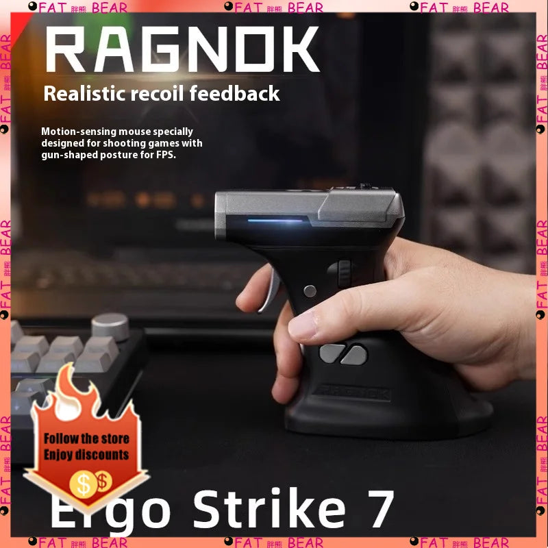 Ragnok 3 Gun ErgoStrike 7 Next-Gen Gaming Mouse for Shooting Games Recoil Feature Included for Enhanced FPS Immersion Ergonomics