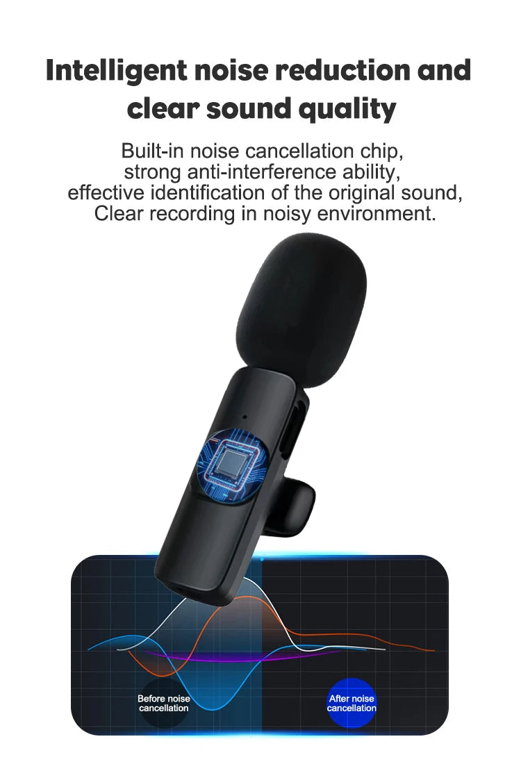 Microphone Portable Audio Video Recording Mini Mic For Ios Android Live Broadcast Gaming Phone Mikrofo