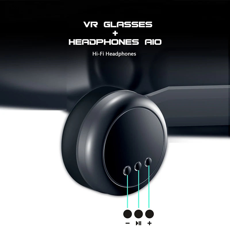 3D VR Headset Smart Virtual Reality Glasses Helmet for Smartphones Phone Lenses Headphones 7 Inches Binoculars Goggles Devices