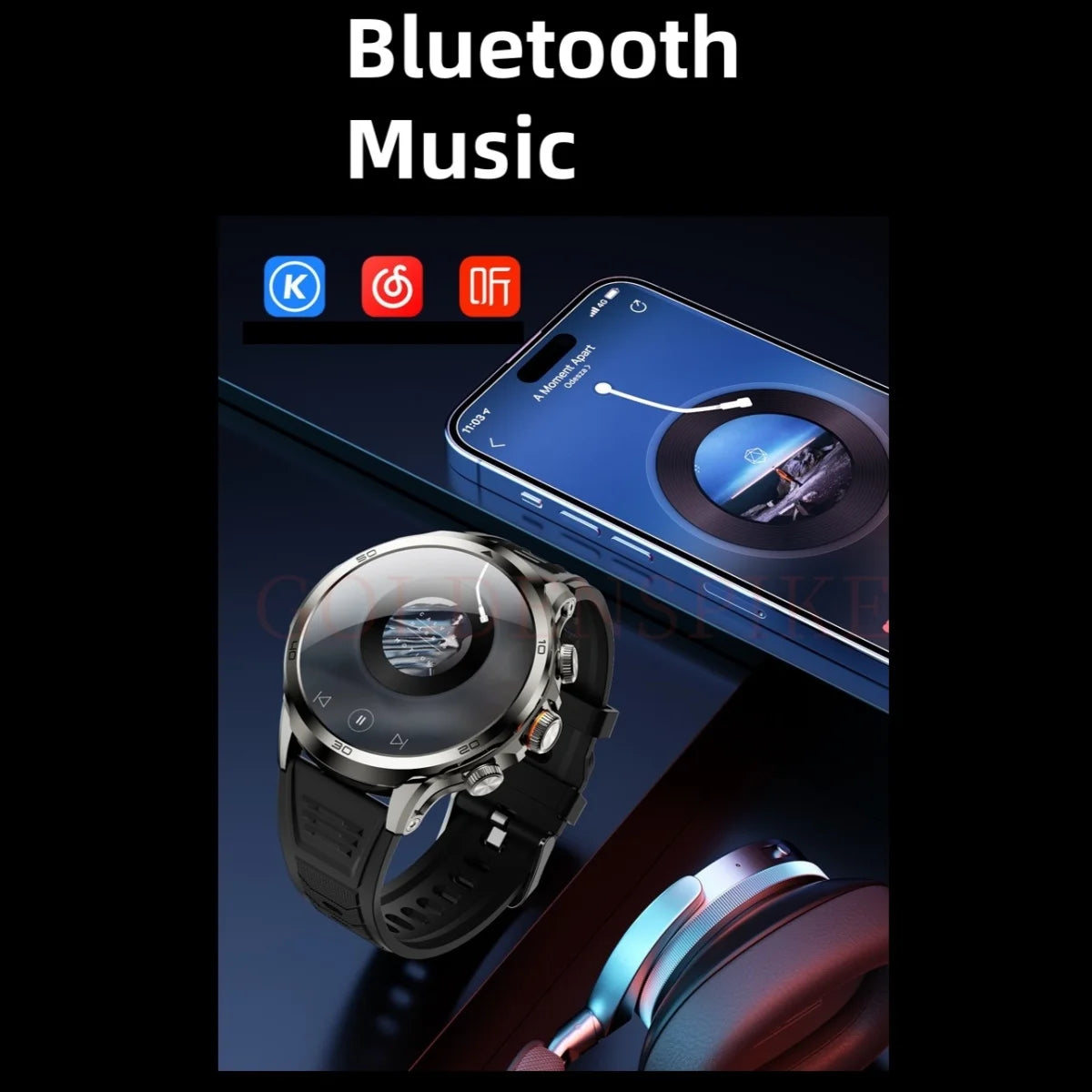 Original H19 Smart Watch Android 10.0 Smartwatch With 190° Rotary Camera GPS WIFI 1.95inch Larger Amoled Screen 256GB Storage