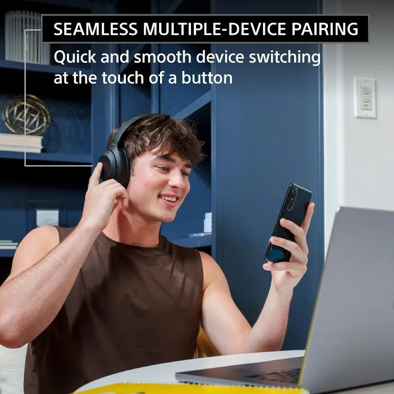 Sony WH-1000XM4 Wireless Headphones Noise Canceling Foldable Bluetooth Earphone Bass Stereo Sound Game Business Exercise Headset